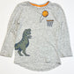 Grey dino top - Size 5