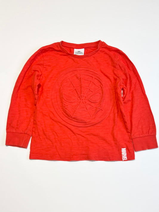 Embossed Spider-Man top - Size 5