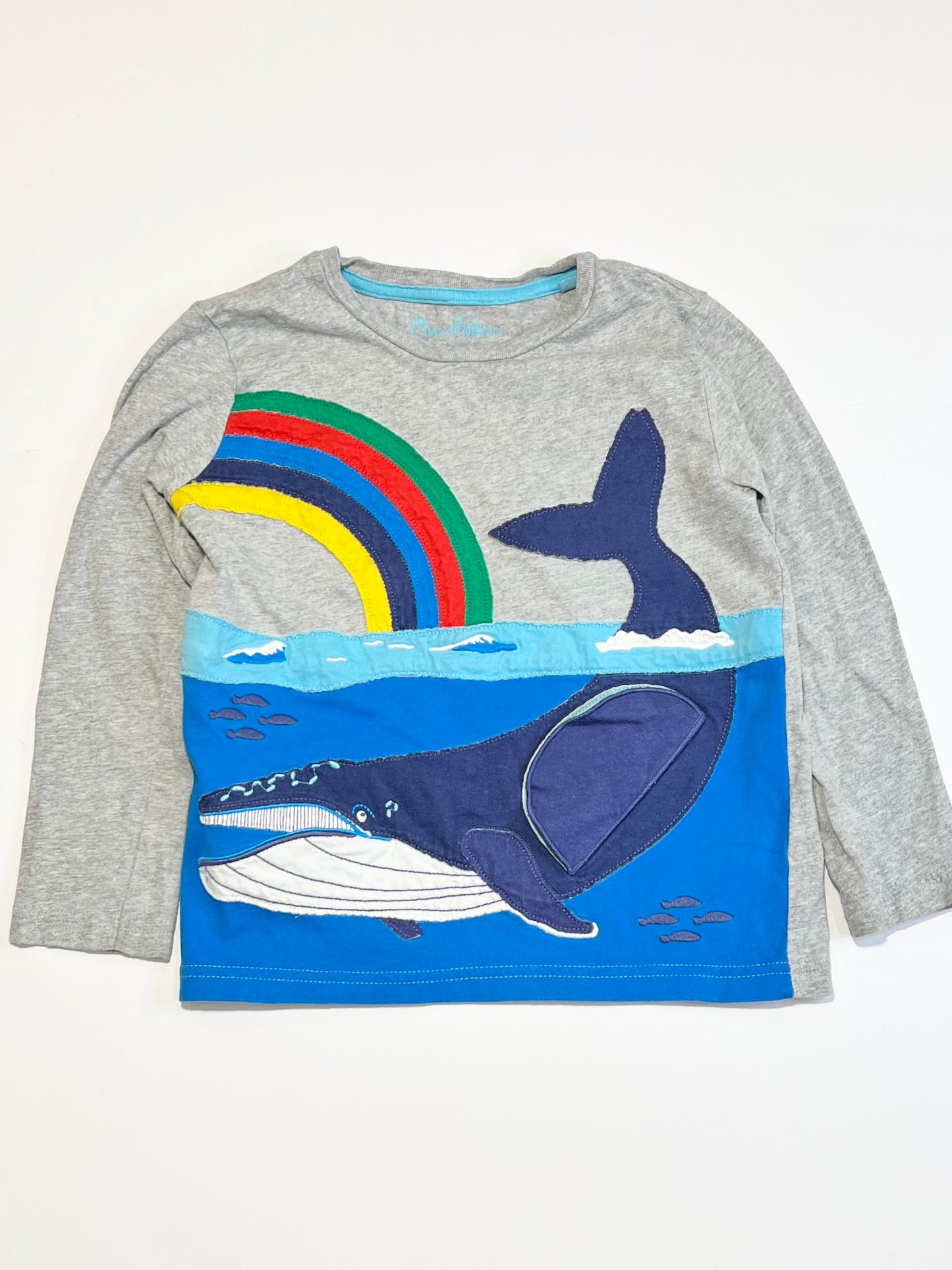 Whale applique top - Size 5-6