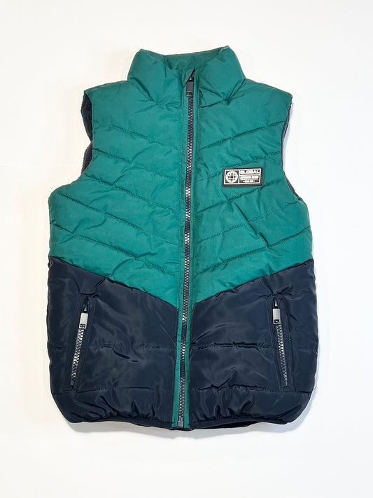 Block colour puffer vest - Size 5-6