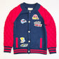 Navy knit bomber jacket - Size 5-6
