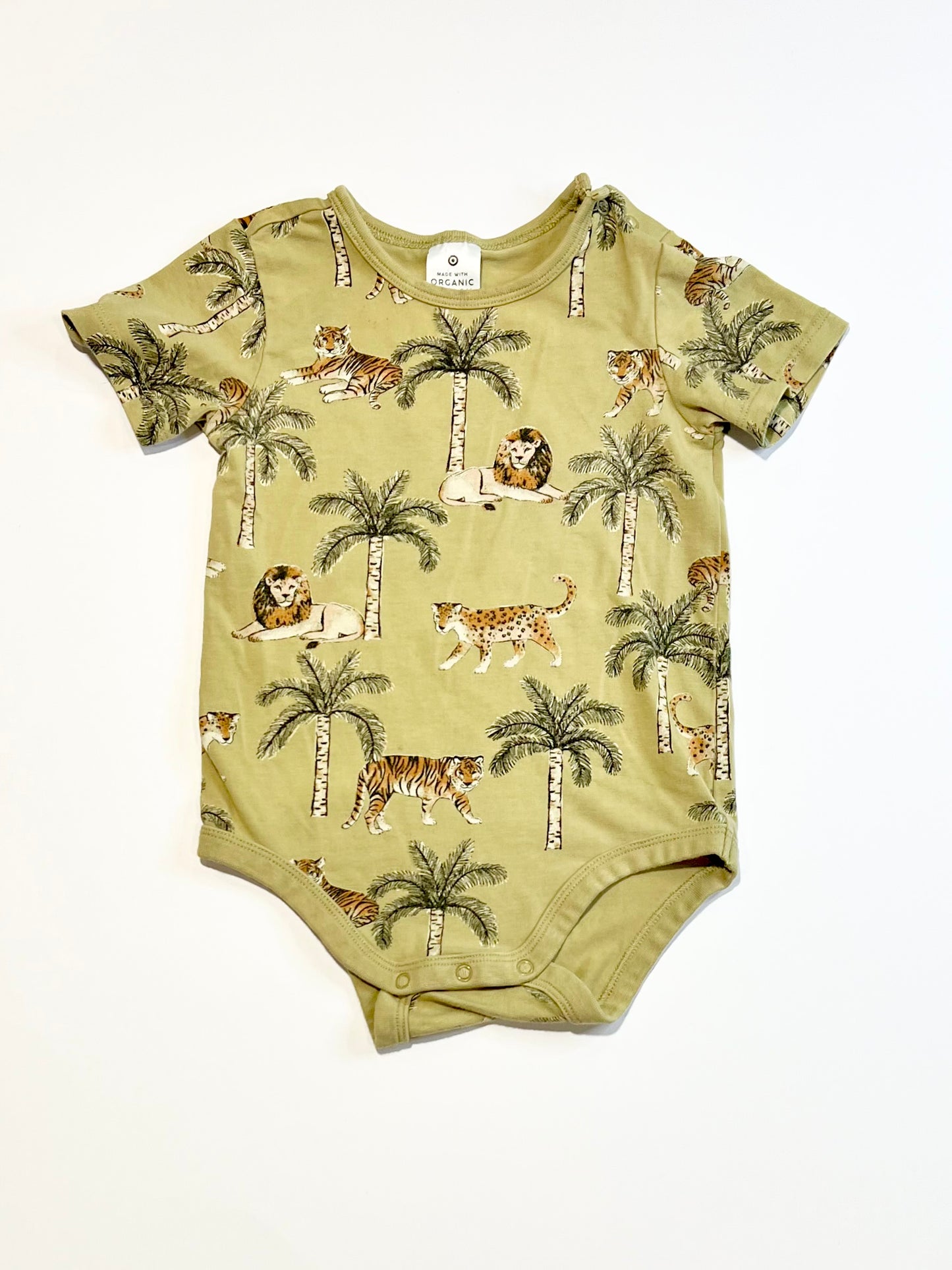 Green cats bodysuit - Size 1