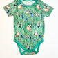 Green characters bodysuit - Size 1