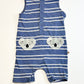 Striped koala romper - Size 1