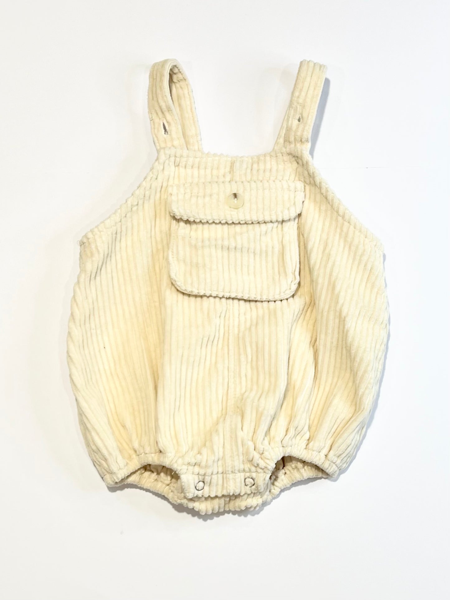 Cream corduroy romper - Size 1