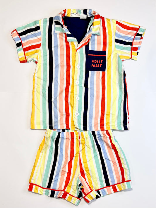 Striped Christmas pyjamas - Size 5