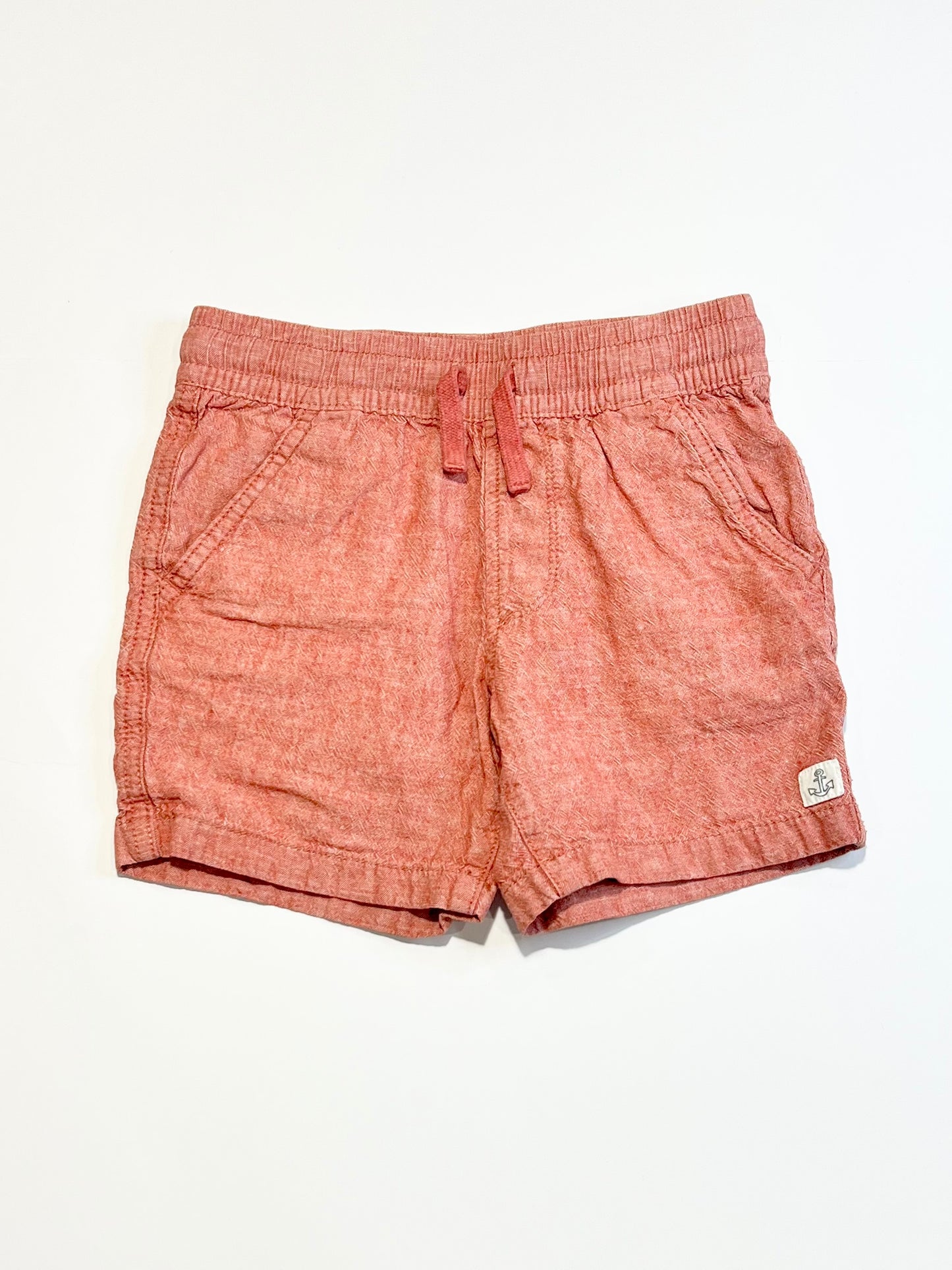 Red woven shorts - Size 5