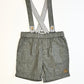 Grey suspender shorts - Size 1