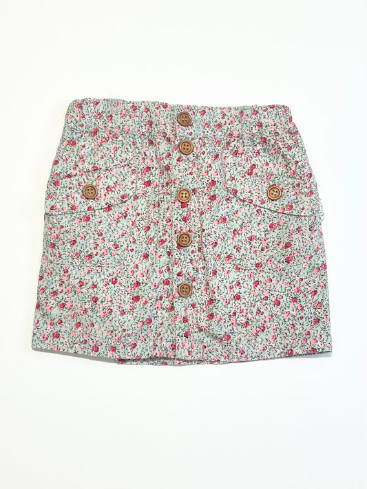 Floral cotton skirt - Size 2