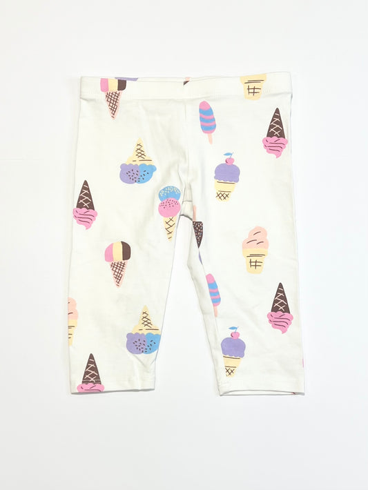 Ice cream cropped leggings - Size 2