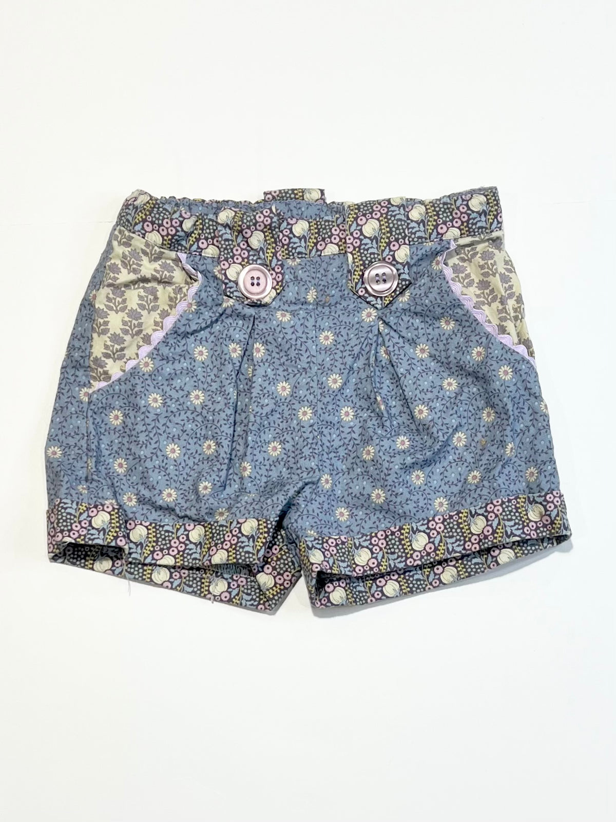 Floral cotton shorts - Size 2