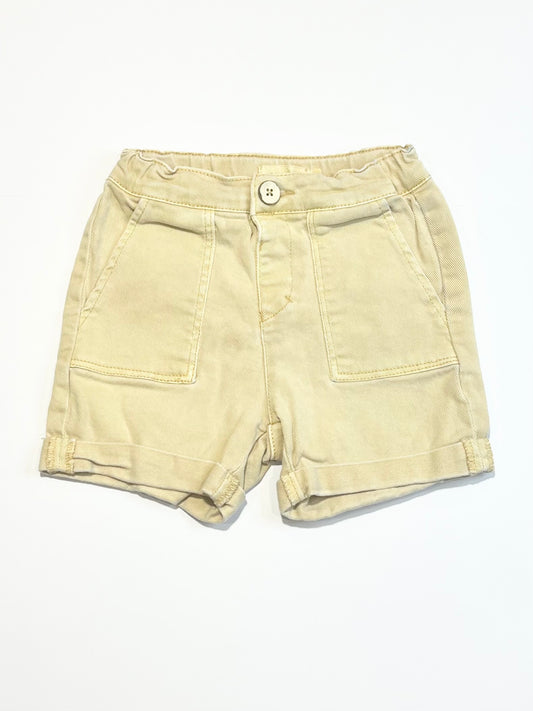 Yellow denim shorts - Size 2