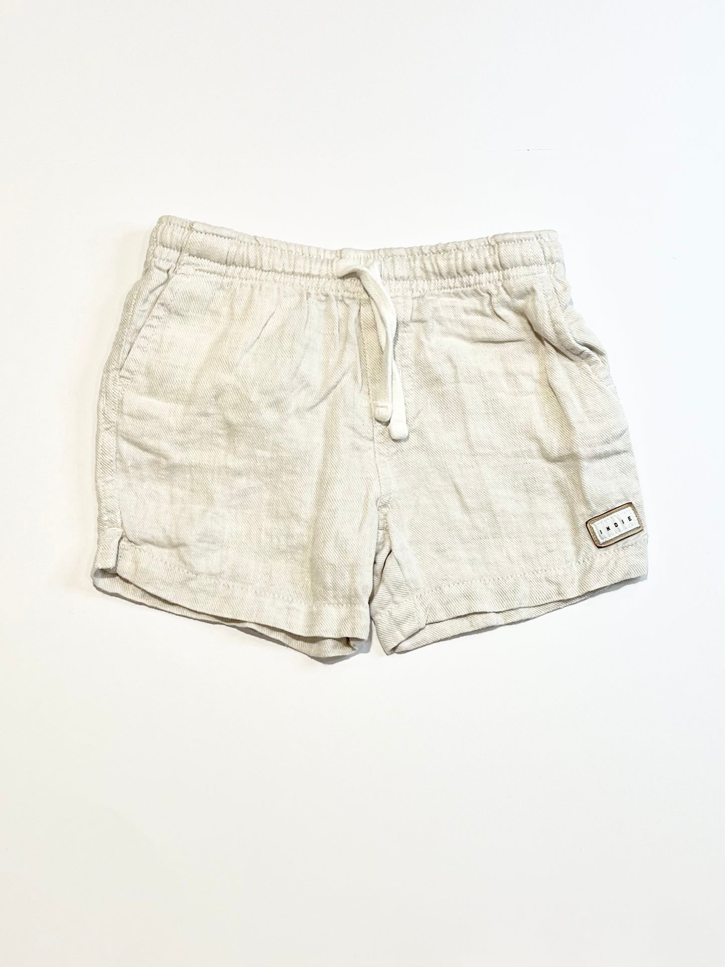 Tan woven shorts - Size 1