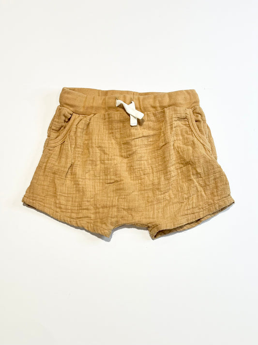 Brown woven shorts - Size 1