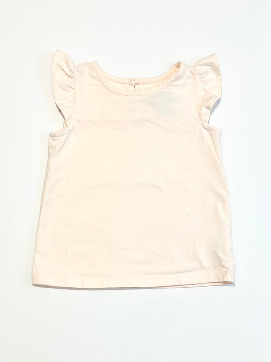 Pink ruffle tank - Size 2