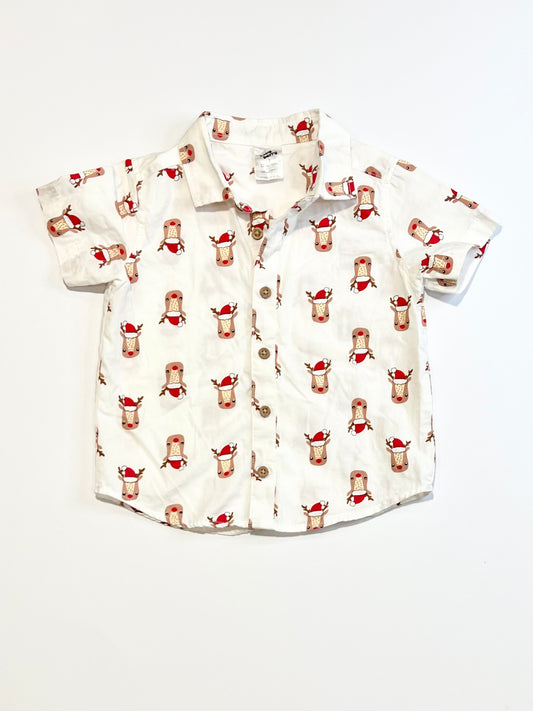 Christmas reindeer shirt - Size 1