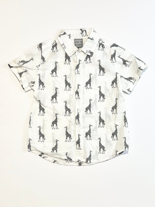 White giraffes shirt - Size 1