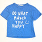 Blue happy tee - Size 5-6