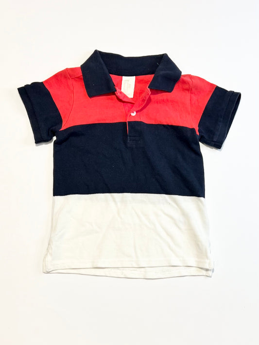 Striped polo shirt - Size 1