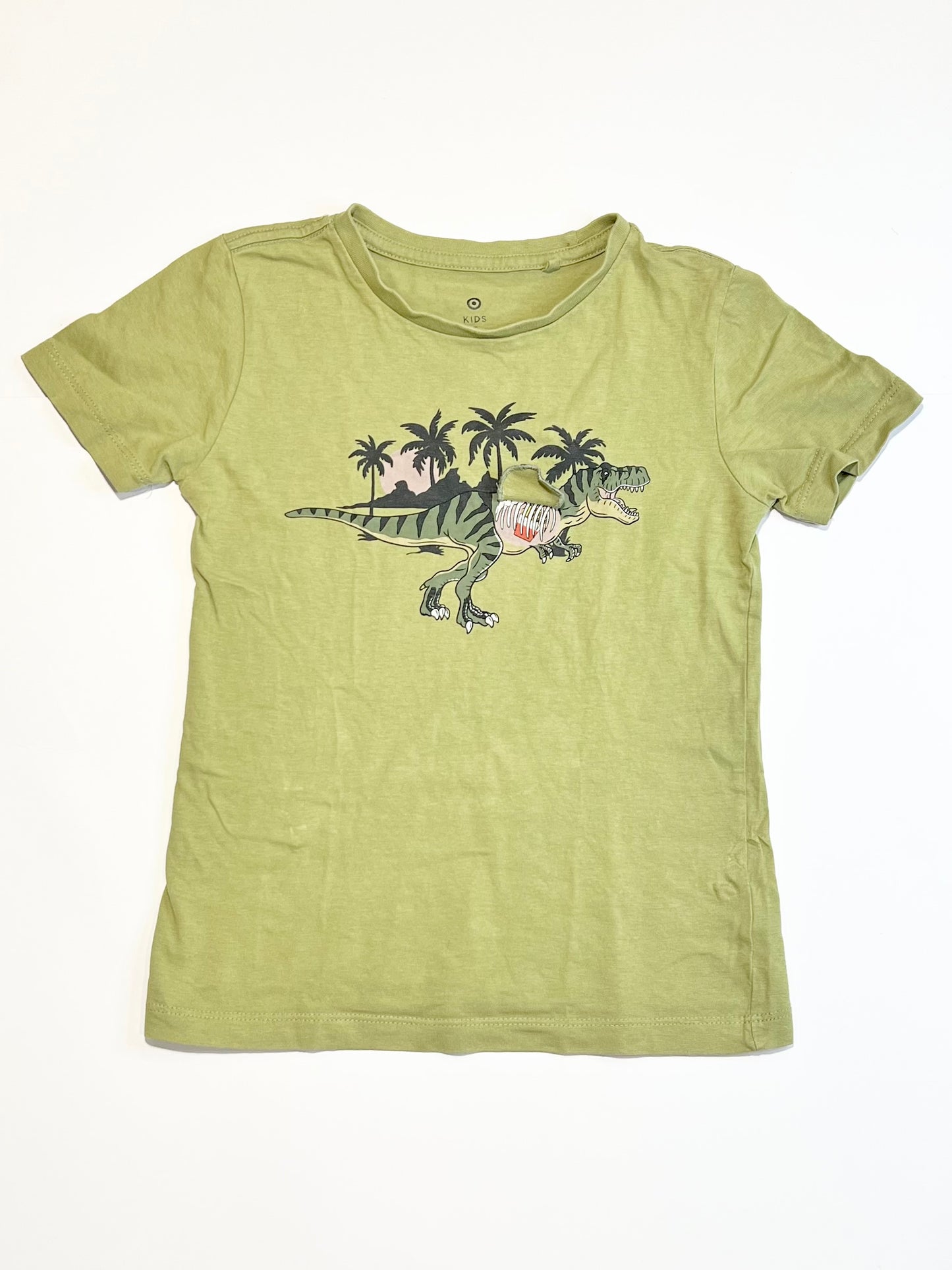 Green dino tee - Size 5