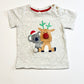 Christmas pompom tee - Size 1