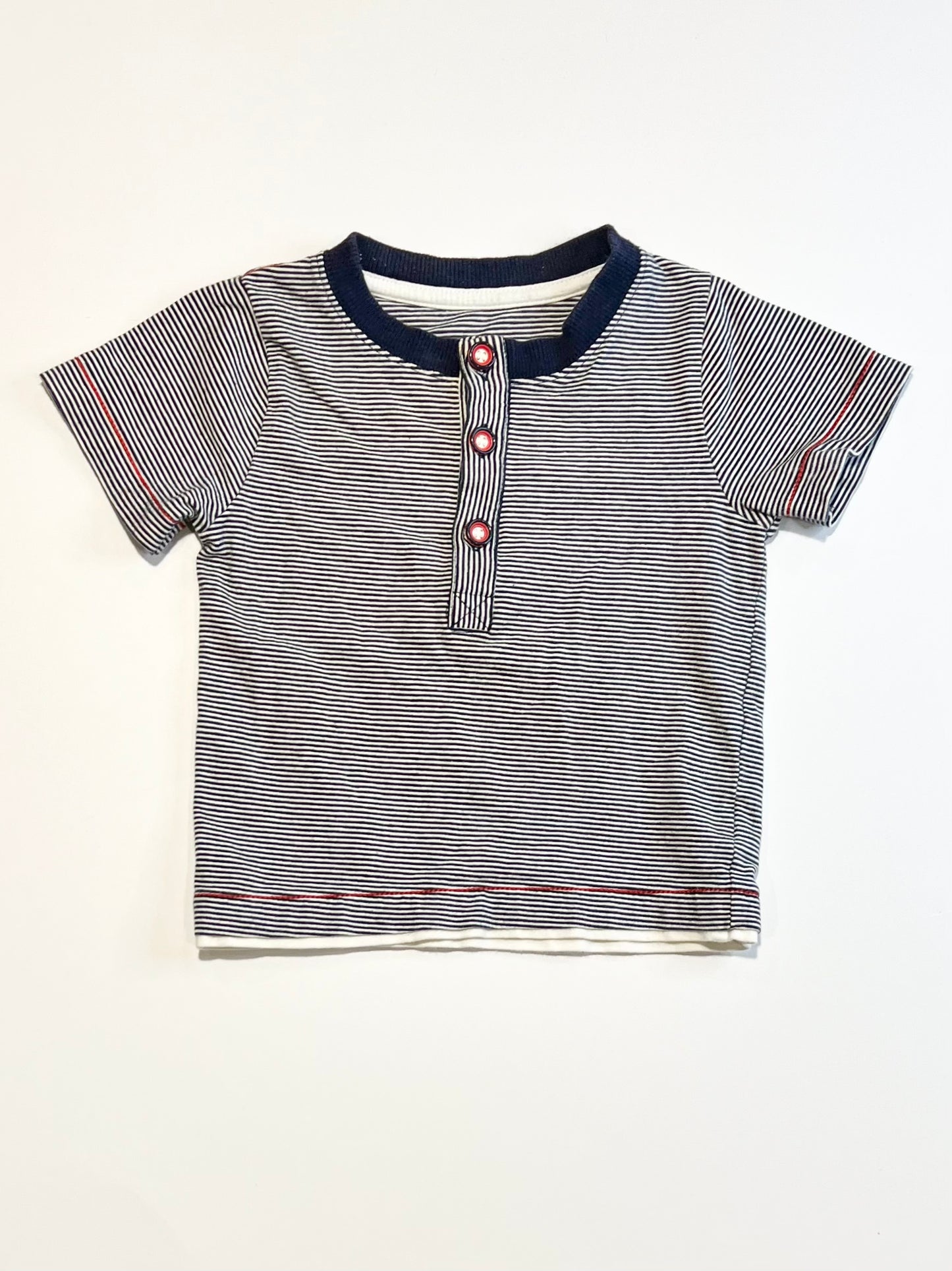 Striped henley tee - Size 1