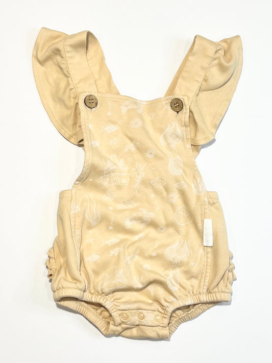 Jersey ruffle romper - Size 2-3