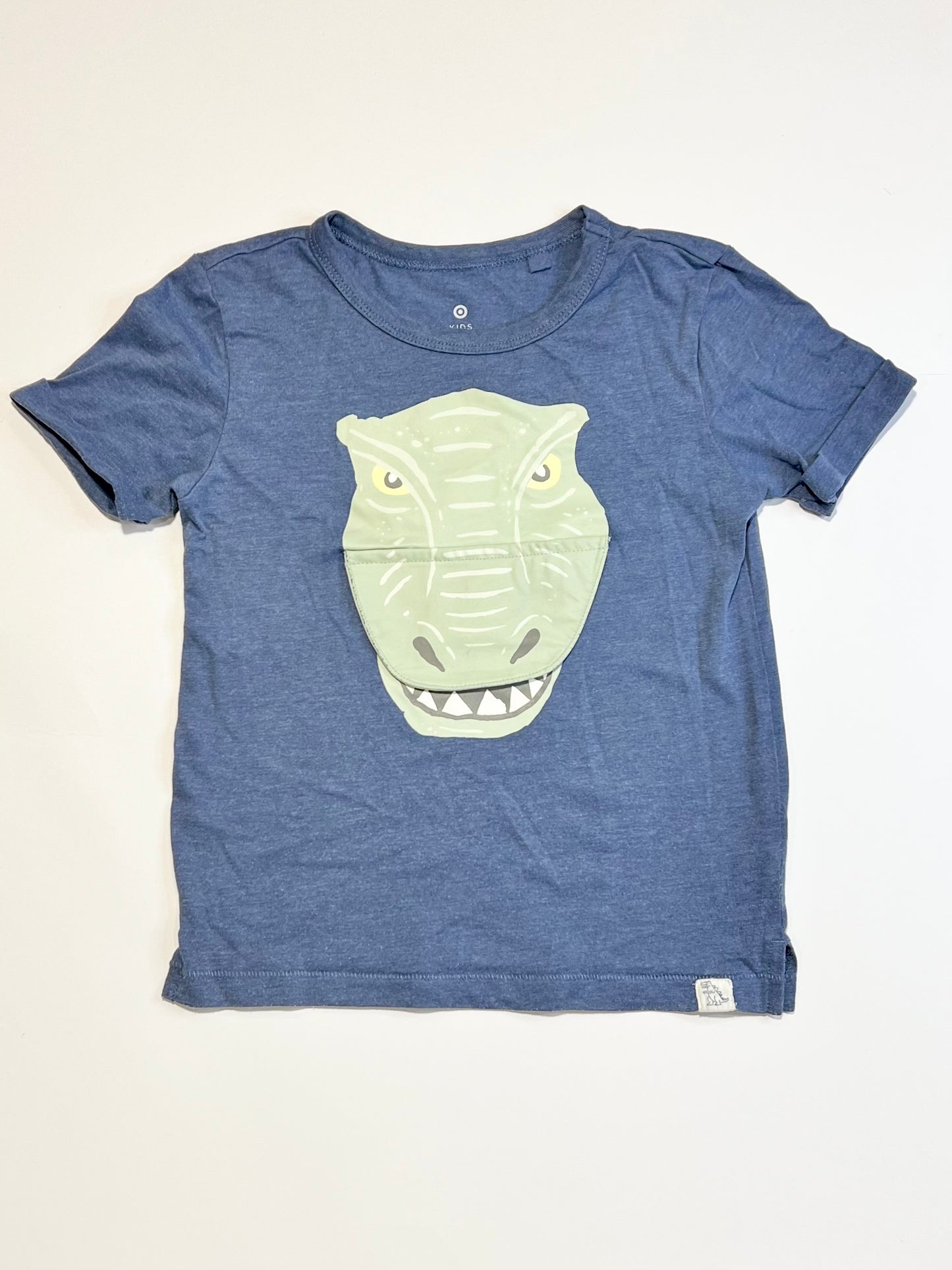 Blue dinosaur tee - Size 5