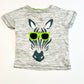 Grey zebra tee - Size 1