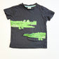 Grey croc tee - Size 1