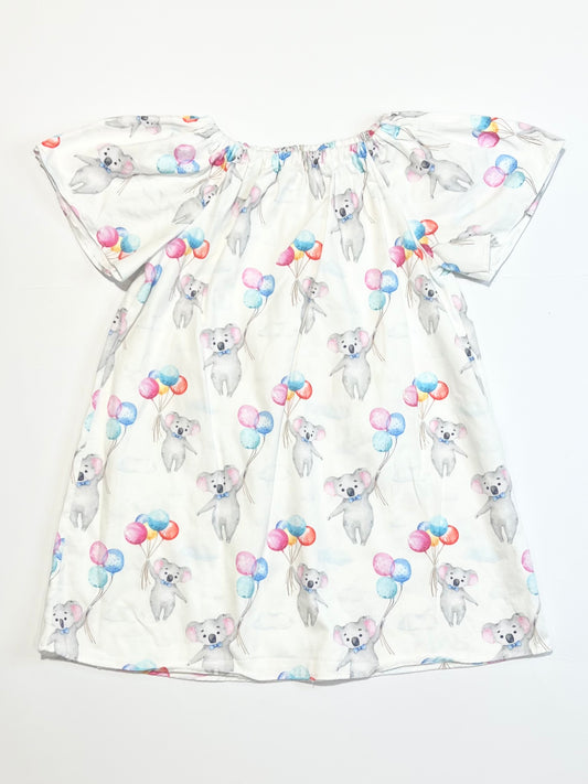 Flying koalas dress - Size 2