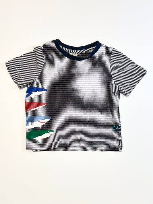 Striped sharks tee - Size 1