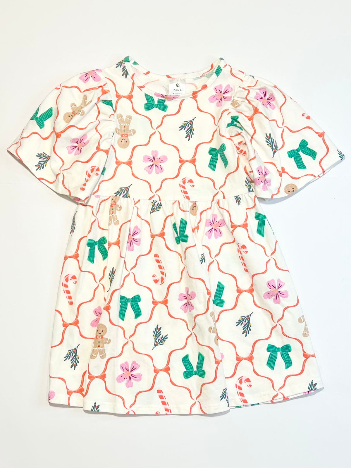 Christmas jersey dress - Size 2