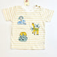 Striped animals tee brand new - Size 1