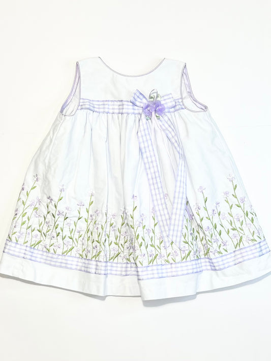 Embroidered floral dress - Size 2