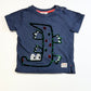 Navy croc tee - Size 1