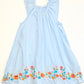 Blue embroidered dress - Size 2-3