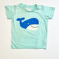 Green whale tee - Size 1