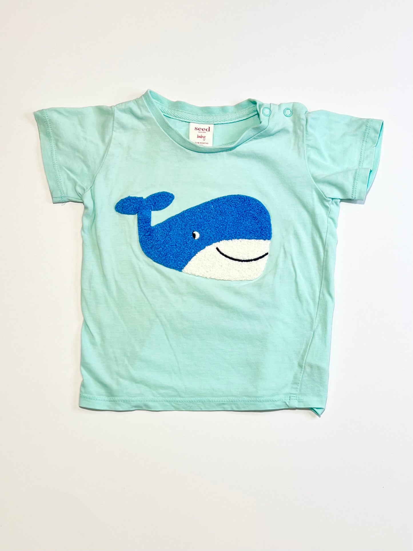 Green whale tee - Size 1