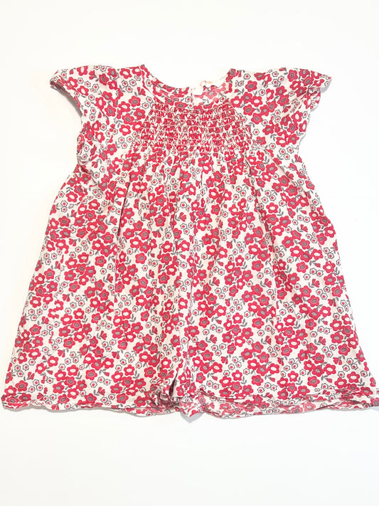 Floral smocked dress - Size 2