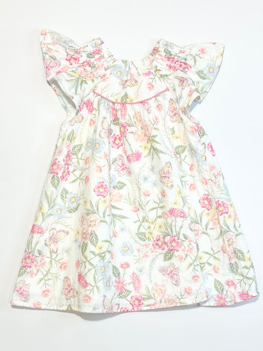 Floral muslin dress - Size 2