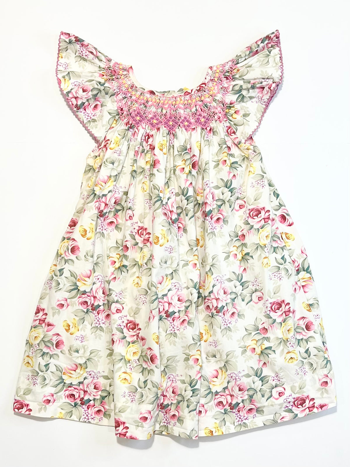 Floral smocked dress - Size 2