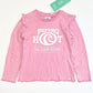 Pink ruffle top brand new - Size 5