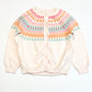 Pink patterned cardigan - Size 5