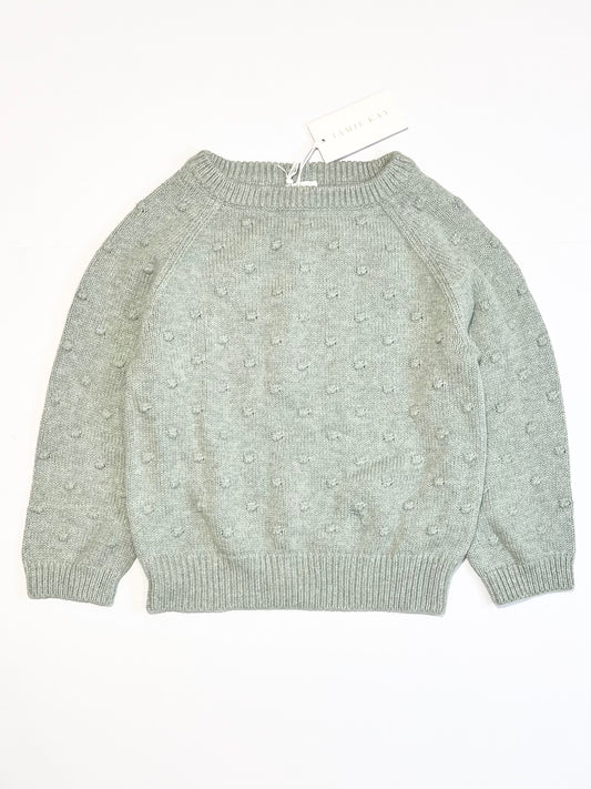 Pompom knit jumper brand new - Size 5