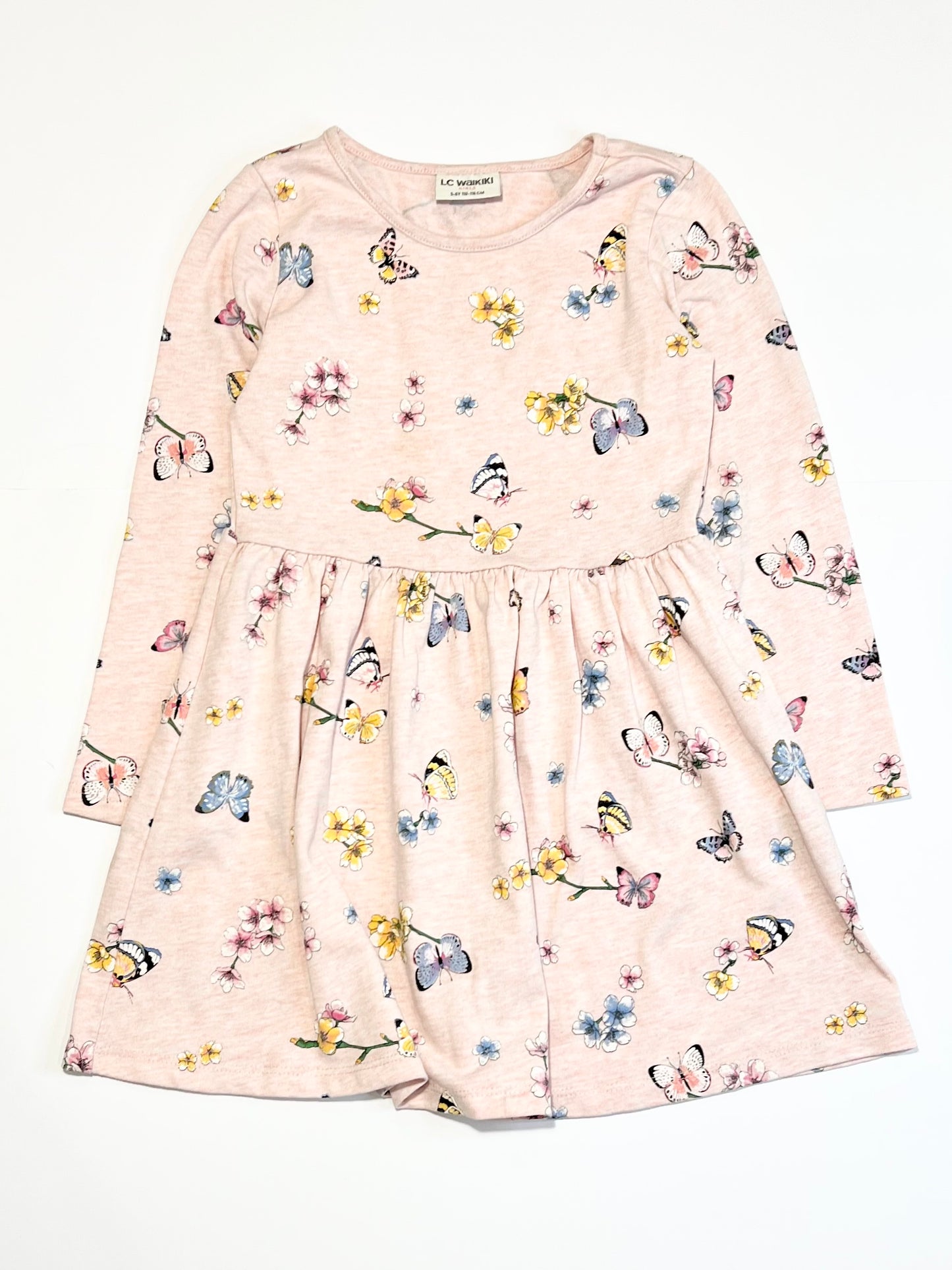 Jersey butterflies dress - Size 5-6