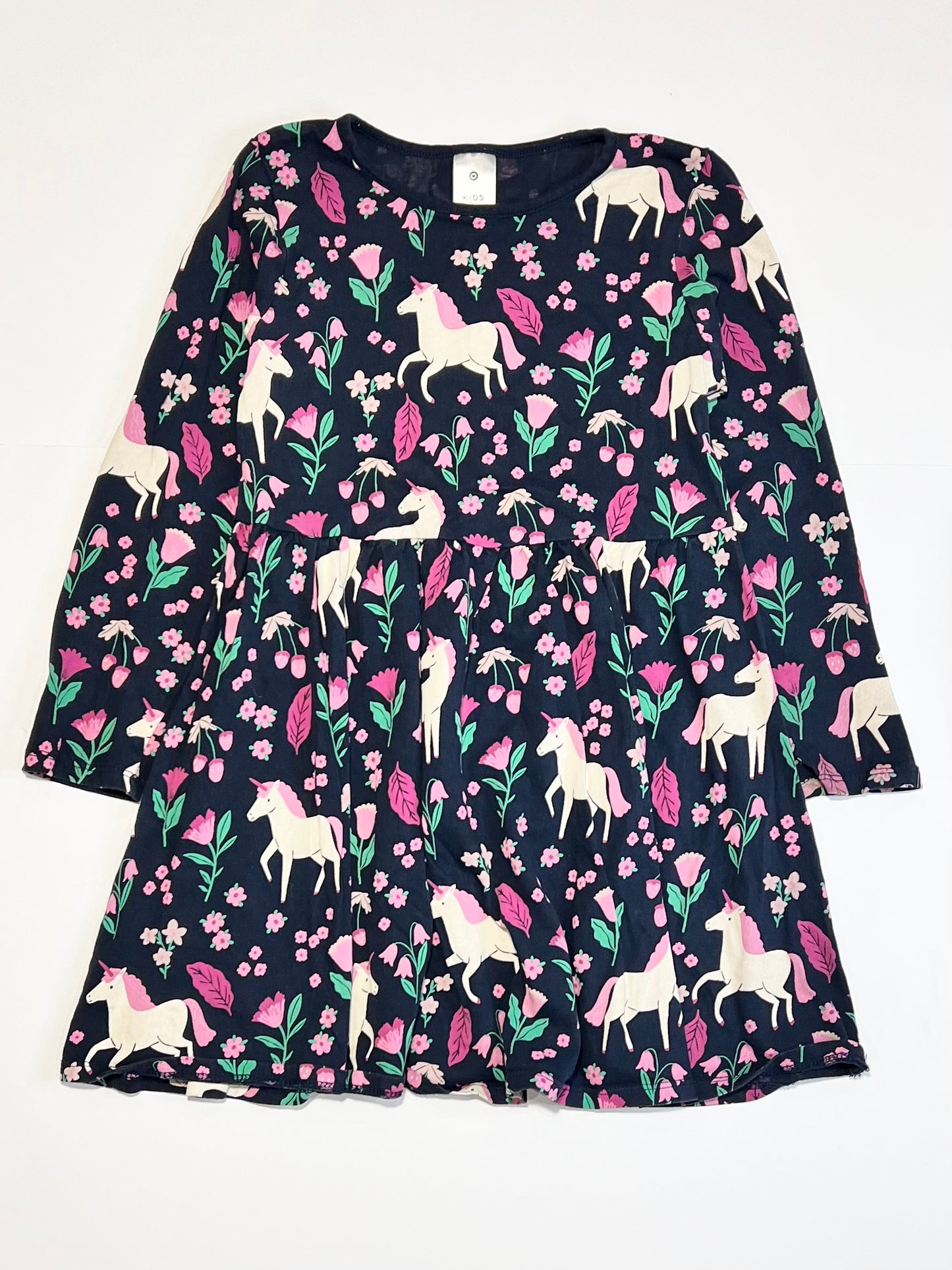 Jersey unicorns dress - Size 5