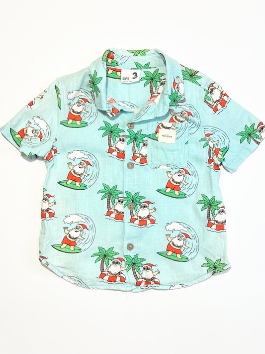 Woven Christmas shirt - Size 3