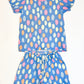 Blue spot pyjamas - Size 5