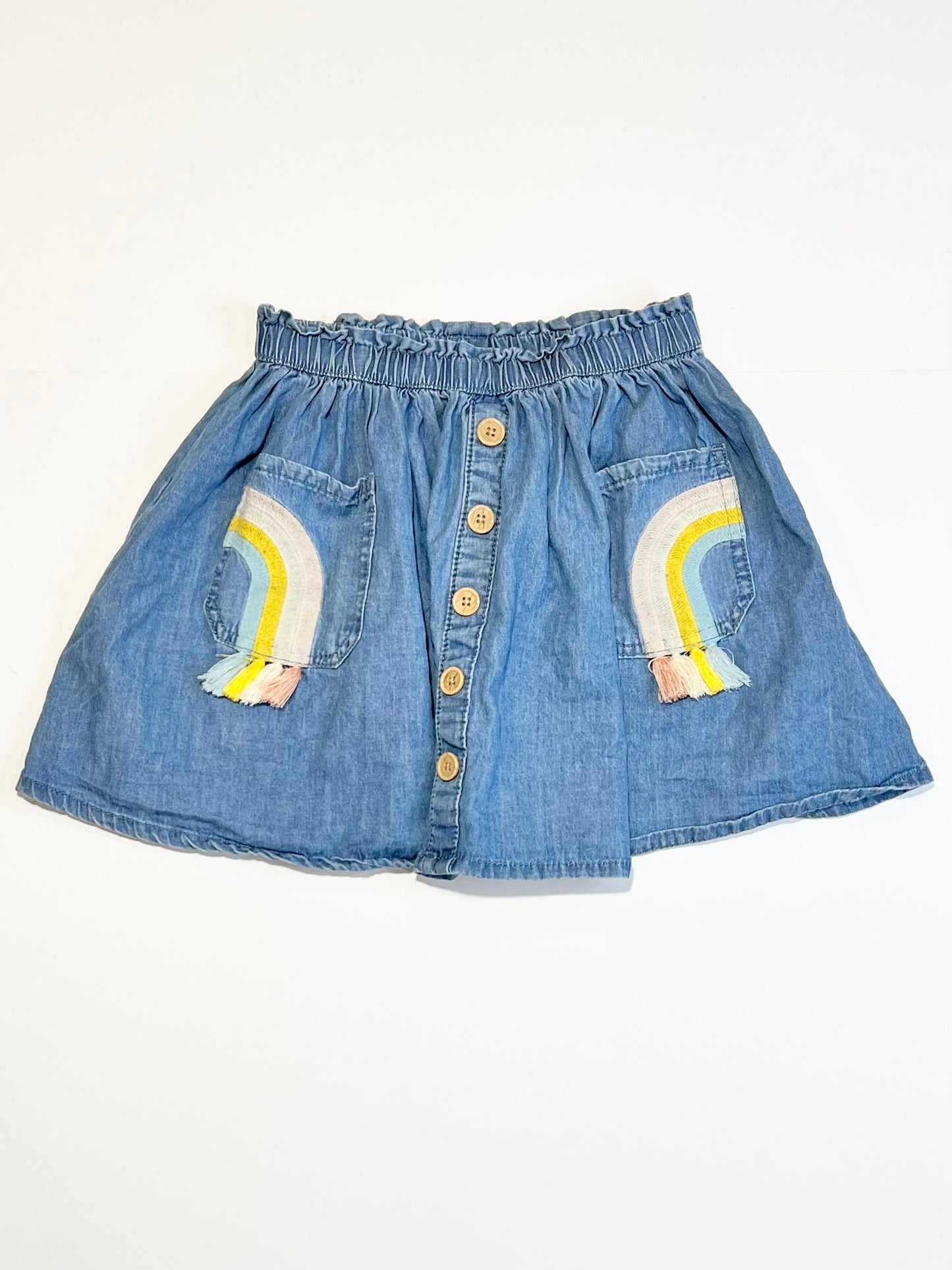 Chambray rainbows skirt - Size 5